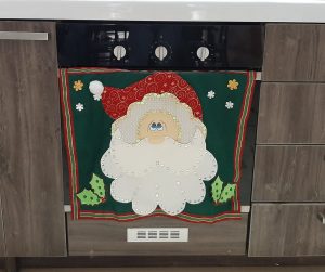 Curso de Cómo Hacer Cubierta de Estufa Navideña con Patrón paso a paso