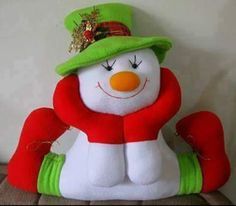 Curso de Cómo Hacer Lindo Muñeco De Nieve Paso A Paso