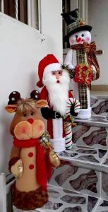 Cómo Hacer Muñecos Parados Navideños Con Moldes