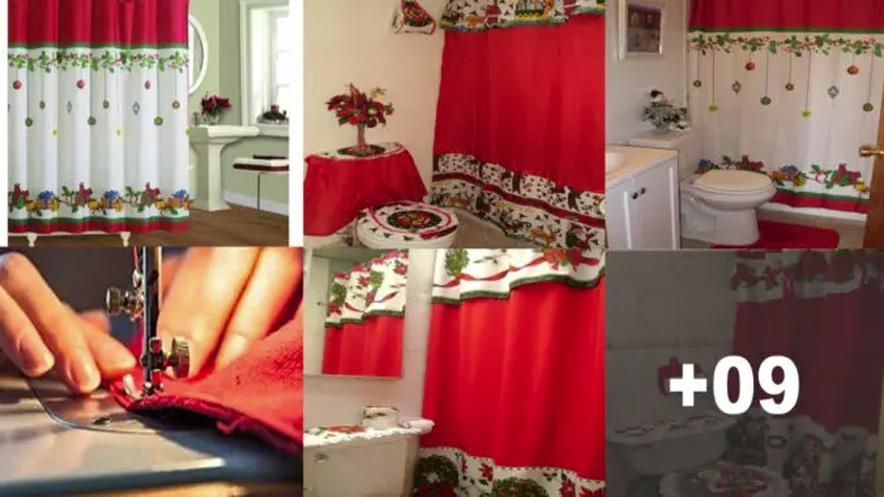 Curso de Cómo Hacer Cortinas De Baño Navideñas Paso A Paso Curso de Cómo Hacer Cortinas De Baño Navideñas Paso A Paso