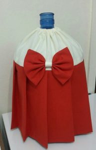 Curso de Cómo Hacer forro navideño para galon de agua con patron