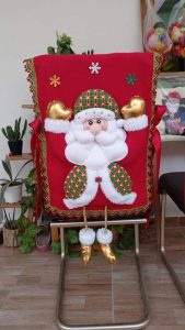 Curso de Cómo Hacer Forros de Sillas Navideñas con Molde