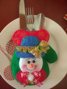 Curso de Cómo Hacer Porta Cubiertos Navideños Paso a Paso
