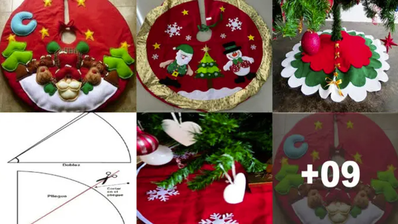 Curso de Cómo Hacer Pie de Arbolito de Navidad con Patrón Curso de Cómo Hacer Pie de Arbolito de Navidad con Patrón