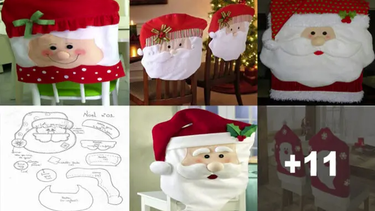 Curso de Cómo Hacer Forros de Sillas Navideñas con Molde