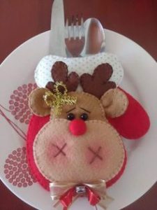 Curso de Cómo Hacer Porta Cubiertos Navideños Paso a Paso