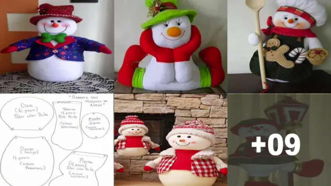 Curso de Cómo Hacer Lindo Muñeco De Nieve Paso A Paso