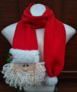 Curso de Cómo Hacer Bufanda De Navidad en Tela Paso A Paso