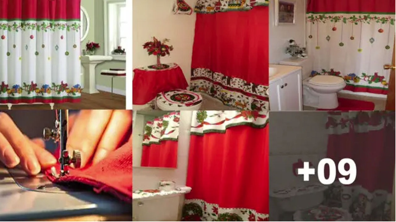 Curso de Cómo Hacer Cortinas De Baño Navideñas Paso A Paso Curso de Cómo Hacer Cortinas De Baño Navideñas Paso A Paso
