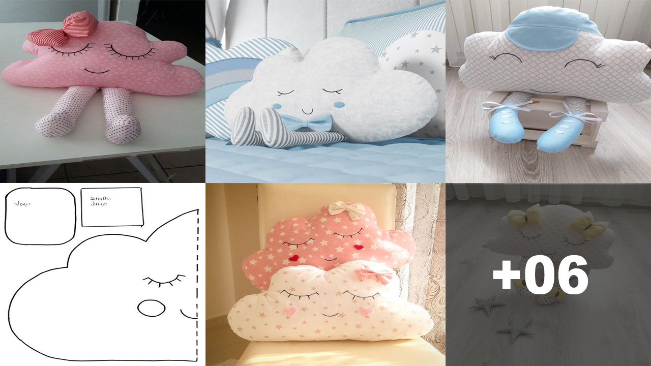 Curso de Cojines en Forma de Nubes Paso a Paso portada de Cojin de nubes