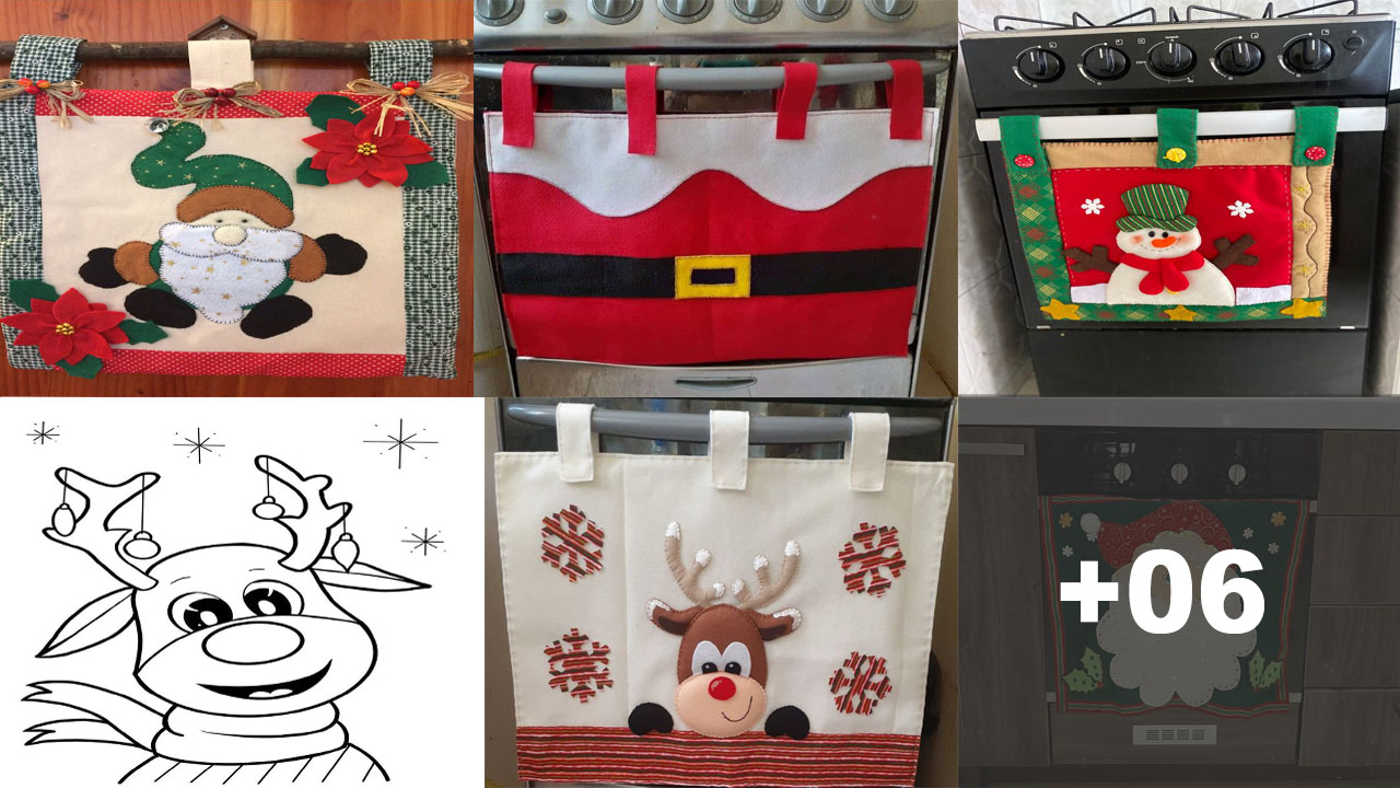 Curso de Cómo Hacer Cubierta de Estufa Navideña con Patrón paso a paso