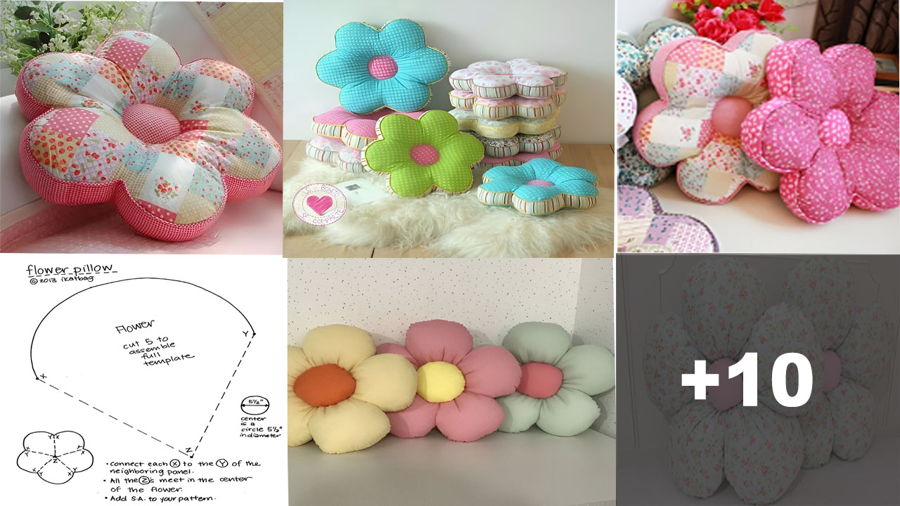 Curso de Cómo Hacer Cojín en Forma de Flor Paso a Paso Curso de Cómo Hacer Cojín en Forma de Flor Paso a Paso
