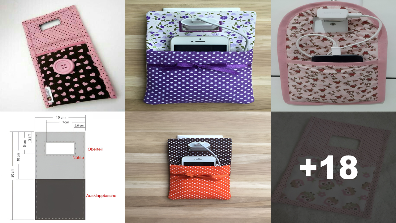 Curso de Cómo Hacer Porta Cargador de celular en Tela Curso de Cómo Hacer Porta Cargador de celular en Tela