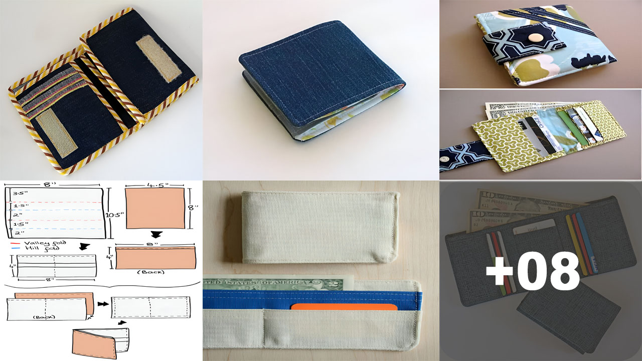 Curso de cómo hacer Billetera de Tela para hombres. Curso de cómo hacer Billetera de Tela para hombres
